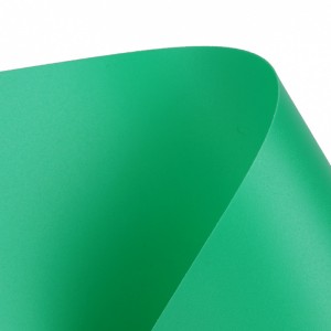 Ensfarvet mat-sandet plast PP-ark plastmateriale