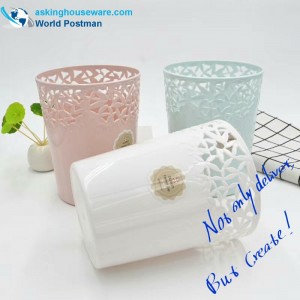 Hul rund plastik papirkurv