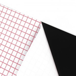 Tilpasset størrelse grøn / sort / hvid tavle PP plastfolie