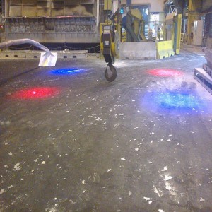 84-120W LED kran Advarselslys til røde / blå kranindikatorlamper