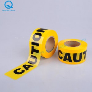 Gul FORSIGTIG Tape / FARE Advarselstape / ATTENTION Barricade Tape