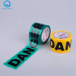 Rød / gul / blå FARE Barricade Tape, Green DANGER Barrier Tape