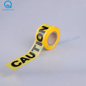 HDPE rød / hvid advarselstape; HDPE gul forsigtighedstape; HDPE Red FARE Tape
