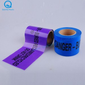 FARE / FORSIGTIG Begravet Hoved under Advarselstape; Kabel / Fiber Undergournd Advarselstape