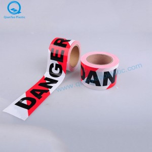 FARE / FARE INDTAL IKKE på rød / hvid Barrirer-bånd; Rød / hvid med Word Barrier Tape