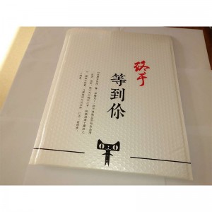 hvid metallisk folie brugerdefineret boble konvolut poly mailer med logo / mailing poser polstret plast