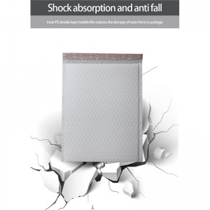 Engros hvid poly boble mailere konvolutter / polstrede forsendelsesposer