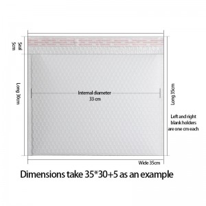 hvid forseglbar boble mailer wrap konvolutter poly forsendelsesposer med boble film wrap