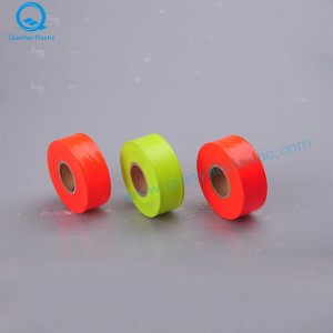 1-3 / 16'X150 '/ 300' Canada Kalk / Orange plast ikke-præget undersøgelse Flaggning bånd