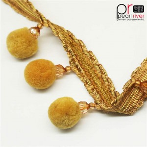 Dekorativ Pom Pom kvastkant