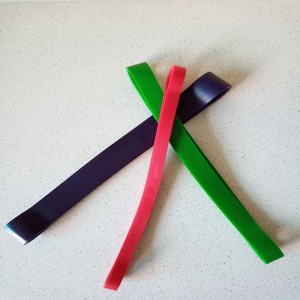 Kort latex spændingsbånd