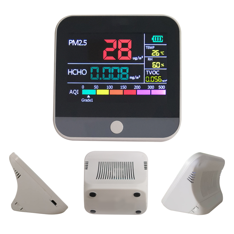 Smart luftkvalitetsdetektor PM2.5 gasmonitor med lasersensor Luftdetektor med høj følsomhed