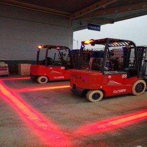 1500 Lumen gaffeltruck LED rød zone lys til lager