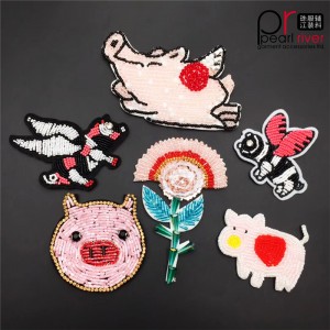 Miljøvenlige perler Animal Dragonfly pegasus broderet patch tilpasset