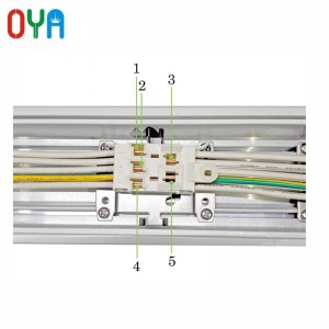 40W LED Lineært belysningssystem med 5-leder Trunking skinne