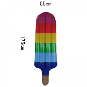 Oppustelig Rainbow Popsicle Pool Float / Pool Lounge