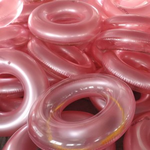 Gigantisk oppustelig guldglitter Gennemsigtig svømmerør Swimmingpool Pool Float