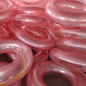 Gigantisk oppustelig guldglitter Gennemsigtig svømmerør Swimmingpool Pool Float