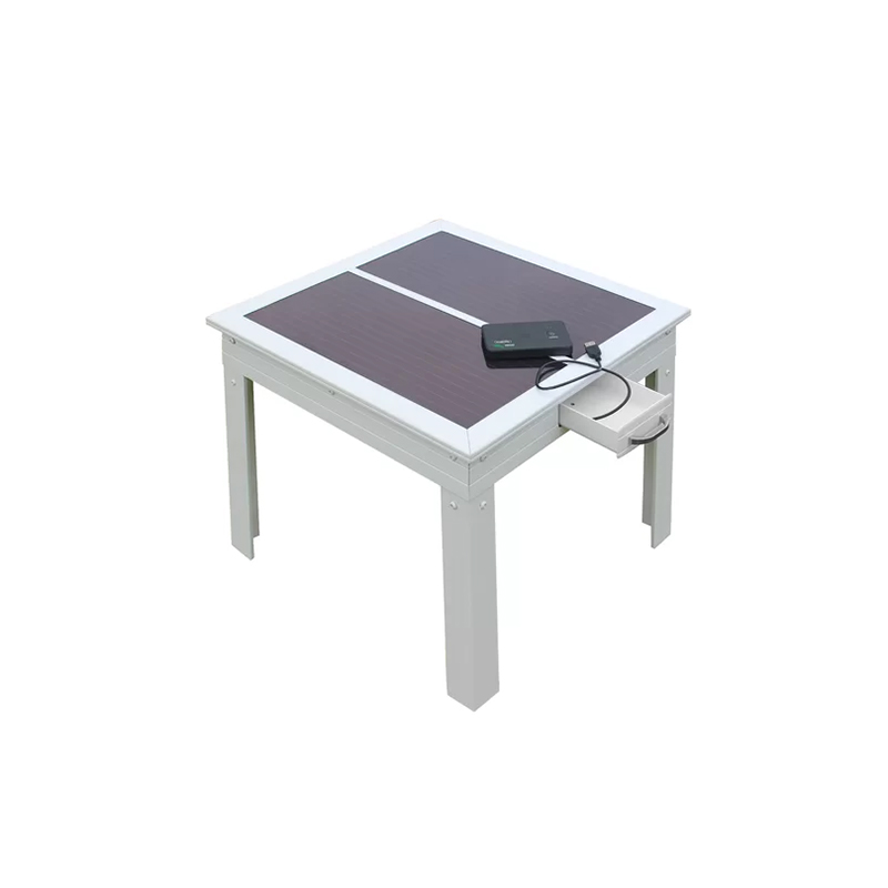 Solar Table Cell Phone Charging Table Udendørs bord med solpaneler