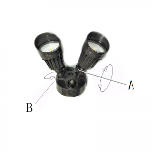 LED-sikkerheds bevægelsessensor Udendørslys