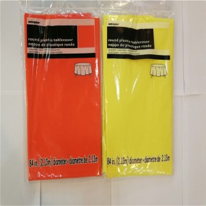 54x108 PVC engangs-festet dug Ensfarvet firkantet og rund form Boligdekoration Bordafdækning