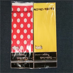 Bryllupsfejder plasttrykt PEVA Bordafdækning Engangs duge Service