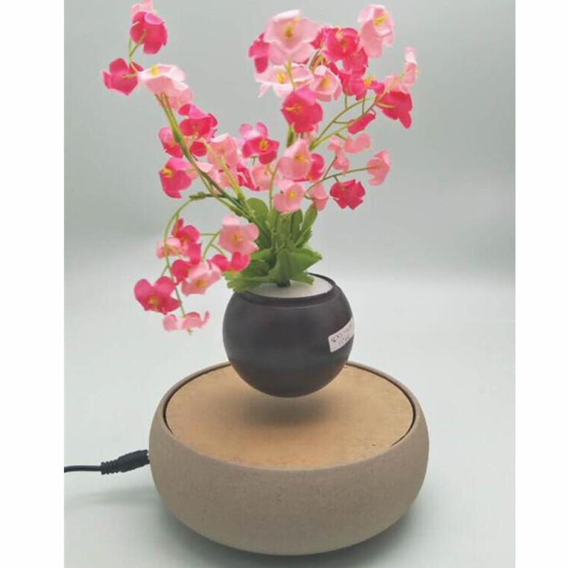 keramisk magnetisk leviterende flydende luft bonsai plante pot PA-0706