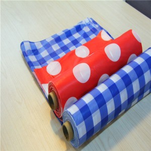 Engangs Printet pvc-dug med nonwoven ruller