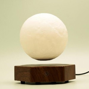 ny træbasisk magnetisk leviterende levitationsmåne PA-1008 flydende månelampe