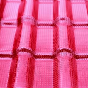 ASA syntetisk harpiksflise, trapezformet glaseret flise