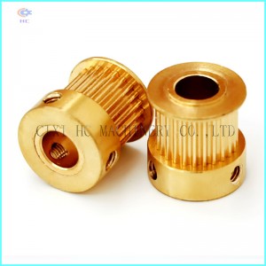 Lille CNC-bearbejdning af messing-remskive