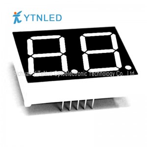 0,8 tommer 2-cifret rødt 7-segment LED-display, digitalt rør