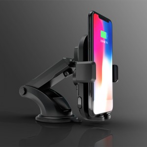 KPW-9311HC Høj kvalitet 10W hurtig qi-certificeret type c autotelefon trådløs oplader