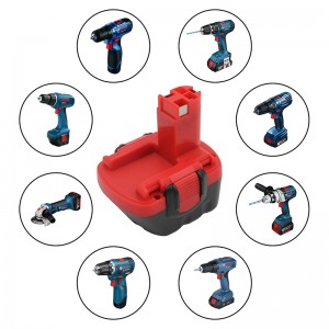 Ni-Cd 12V 1500 mAh genopladeligt batteri til Bosch BAT043, BAT045 elværktøj