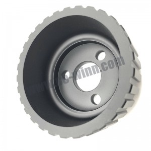 OEM / ODM CNC-bearbejdning Aluminiumsmalet remskive Autodele Reservedele efter salg