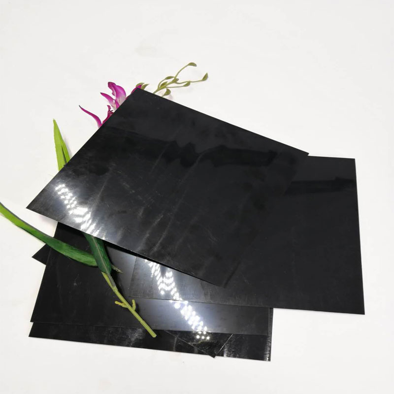 Varmt salg 1.0 mm sort højglans hård polyesterplastplade til møbeldekor