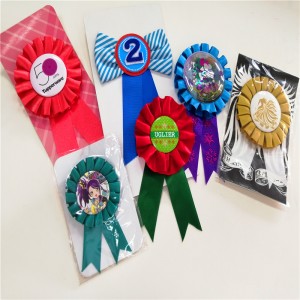 Engros billig udskrivning brugerdefineret knap pin badge 58mm magnet / spejl med sikkerhedsnål