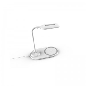 QI 10W hurtig 2in1 møbel multifunktionel trådløs oplader med lampe KPS-9002