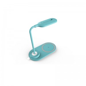 QI 10W hurtig 2in1 møbel multifunktionel trådløs oplader med lampe KPS-9002