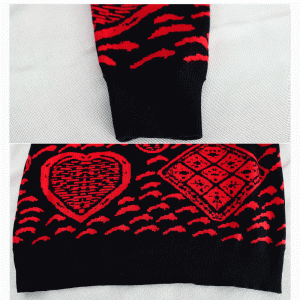 2019 Spun Cotton Poker Jacquard På lager Pullover Custom Logo Strikkede trøjer