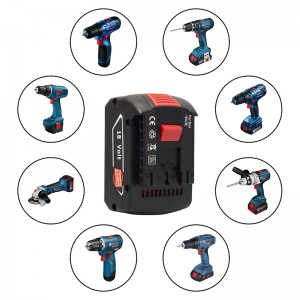 Bosch BAT609, BAT609G, BAT618 18V 3000mAh Li-ion genopladeligt elværktøjsbatteri