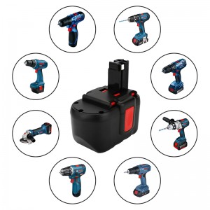 Eftermarked Batterier 24V 1300mAh Ni-Cd udskiftningsbatteri til Bosch BAT030, BAT031, BAT240, BAT299 Elværktøj