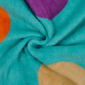 Voksen trykt fleece pyjamas kvindekåbe