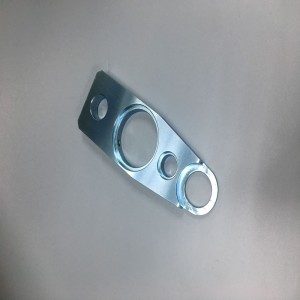 Customzied aluminiumfræsedele med blå zinkoverfladebehandling