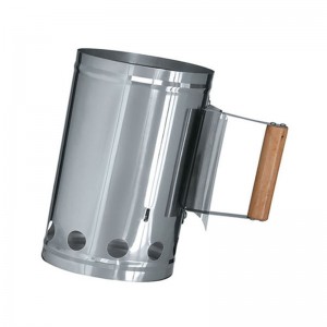 Rustfrit stål BBQ trækul skorsten starter