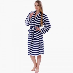 Voksen striped robes mænd kvinder pyjamas