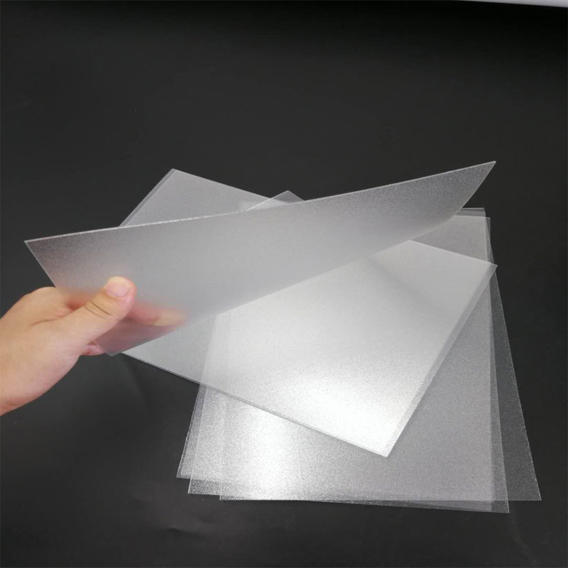 Varmt salg 1,0 mm fleksibel, vandtæt gennemsigtig, frostet polyester PET-plastfolie til foldeboks