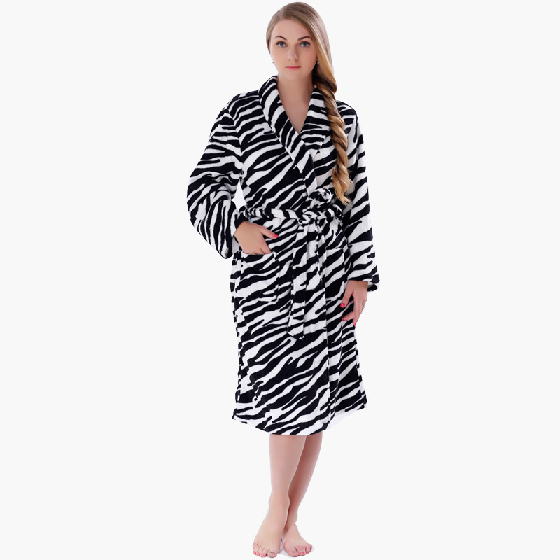 Voksen koral fleece kåber mænd kvinder badekåber par pyjamas