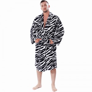 Voksen koral fleece kåber mænd kvinder badekåber par pyjamas