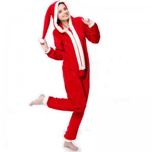 Coral Fleece Hooded Christmas Costume Onesie